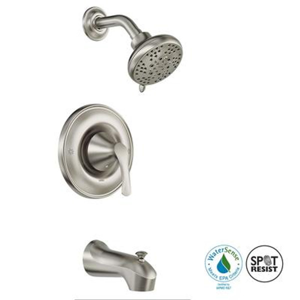 Darcy 1 Handle Posi-Temp Tub/Shower Faucet - Spot Resist Brushed Nickel Finish