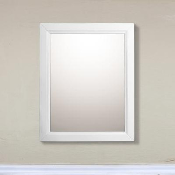 24 In Mirror Cabinet in White