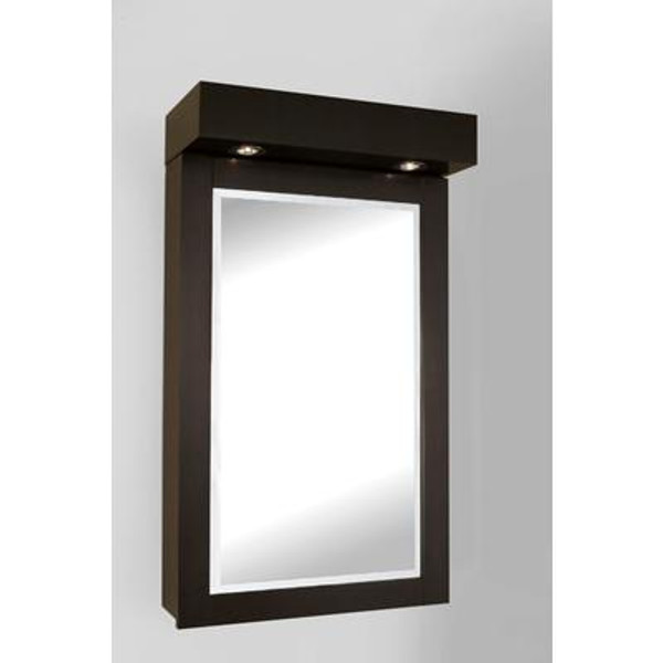 The Titan 22 Inches Medicine Cabinet in Espresso Brown