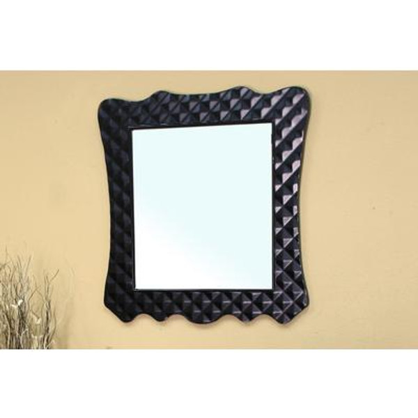 Veneto 34 In. L X 32 In. W Wall Mirror in Black