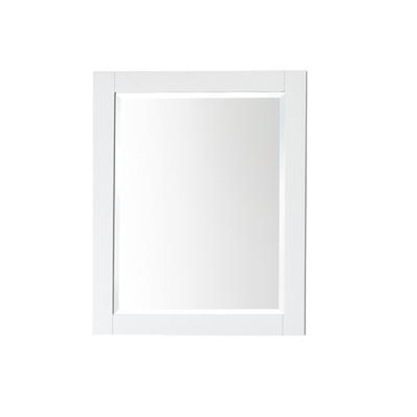 Transitional 24 In. Mirror in White