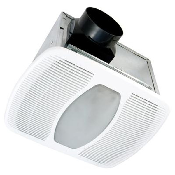 Quiet Zone ENERGY STAR Dual Exhaust Fan w/Light - 100/50 CFM@ 2.0/0.5 Sones - LEED for Homes