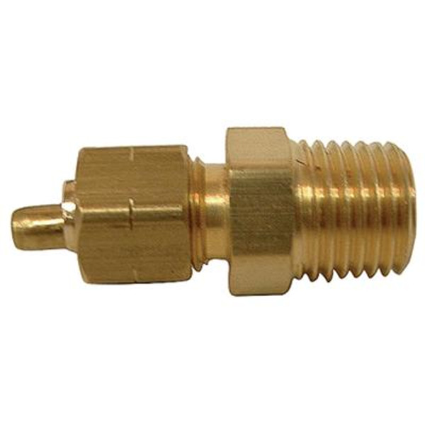 Tube to Male Pipe Connector with Brass Insert (3/8 x 1/2)