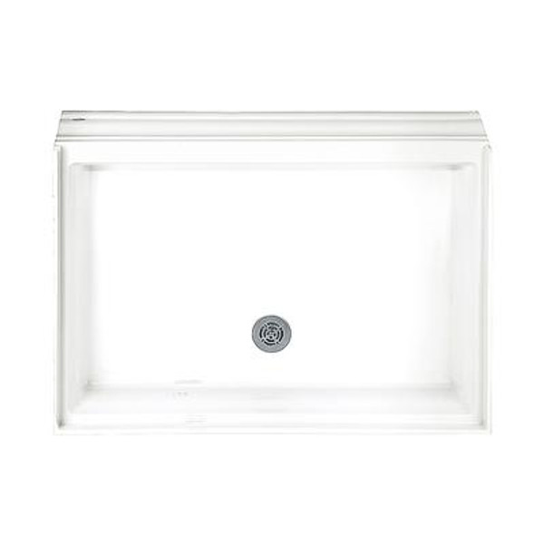 Town Square 34 Inch x 48 Inch Single Threshold Shower Base in White