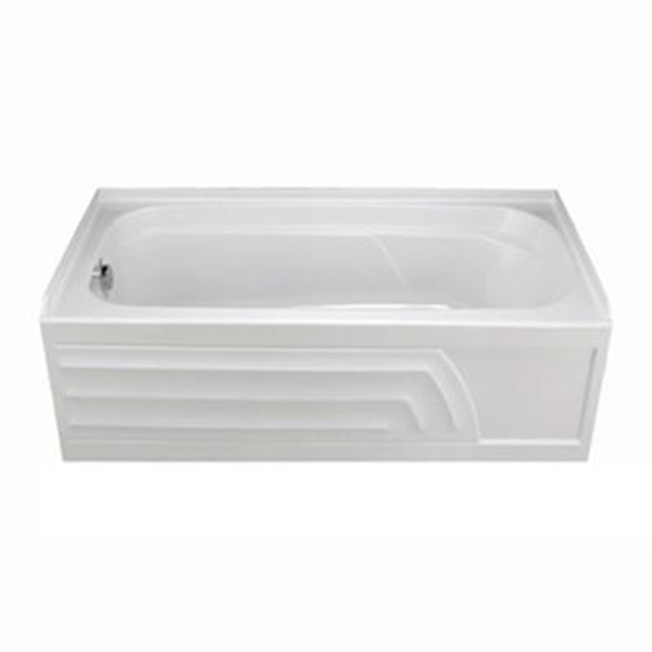 Colony 5 feet Acrylic Bathtub with Right-Hand Drain in White