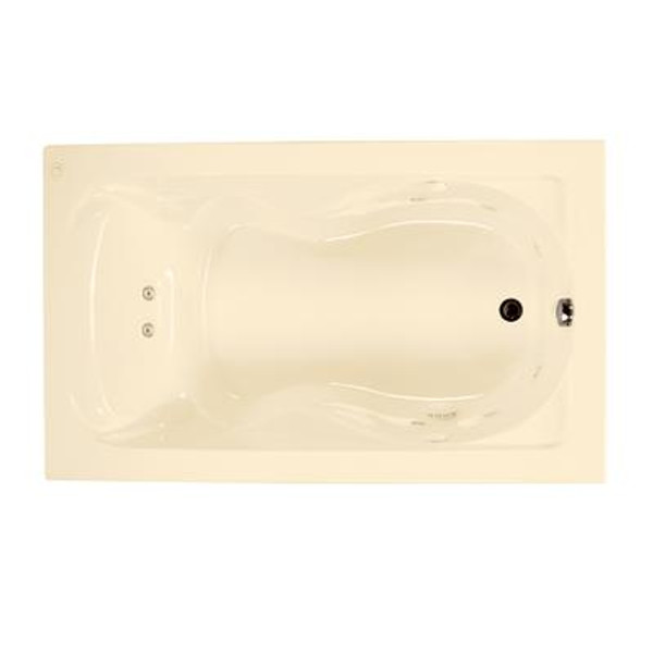 Cadet 5 feet Whirlpool Tub with Reversible Drain in Bone