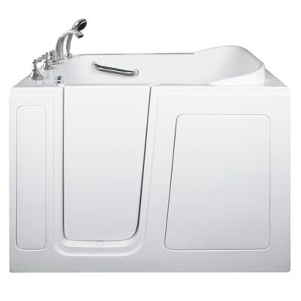 E-Series Dual Massage 48 Inch. X 30 Inch. Walk In Tub In White With Left Drain