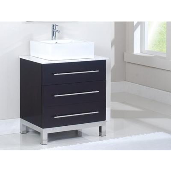 The Titan 28 Inches Vanity in Espresso Brown