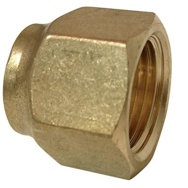 Brass Short Forged Nut (5/8 Flare)