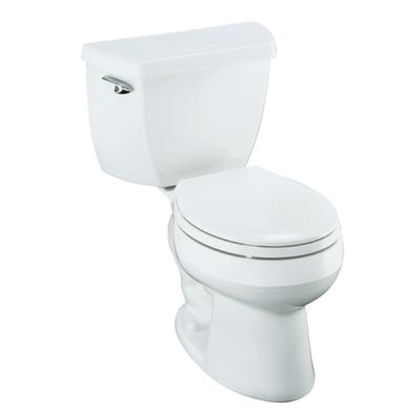Wellworth The Complete Solution 1.28 gpf  Round-Front Toilet in White