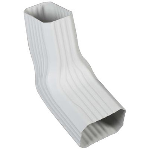 Vinyl Transition Elbow-White - 2 Inch x 3 Inch