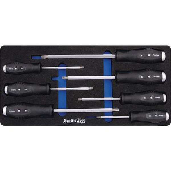 Go-Through Screwdriver Set - 7 Pieces Torx