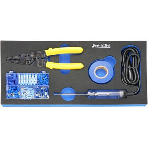 Electrical Tester and Wire Stripper/Crimper Set