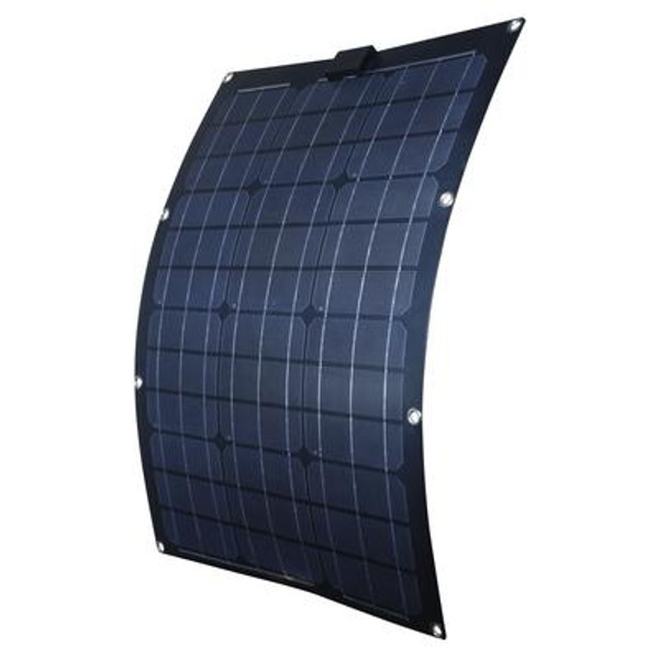 50-Watt Semi-Flex Monocrystalline Solar Panel for 12-Volt Charging