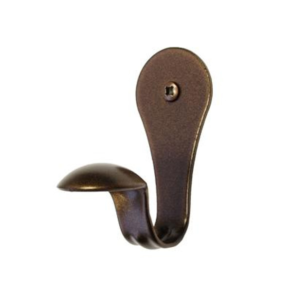 Antique bronze single hook