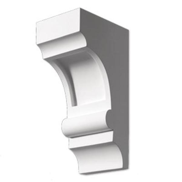 5-1/4 Inch x 4 Inch x 10 Inch Smooth Primed Polyurethane Corbel