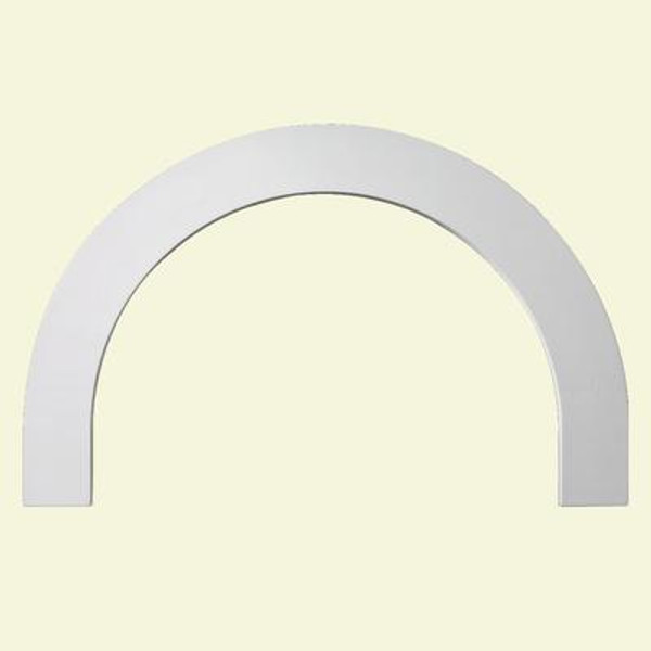 40-5/8 Inch x 24-5/16 Inch x 1 Inch Polyurethane Half Round Arch Trim Flat