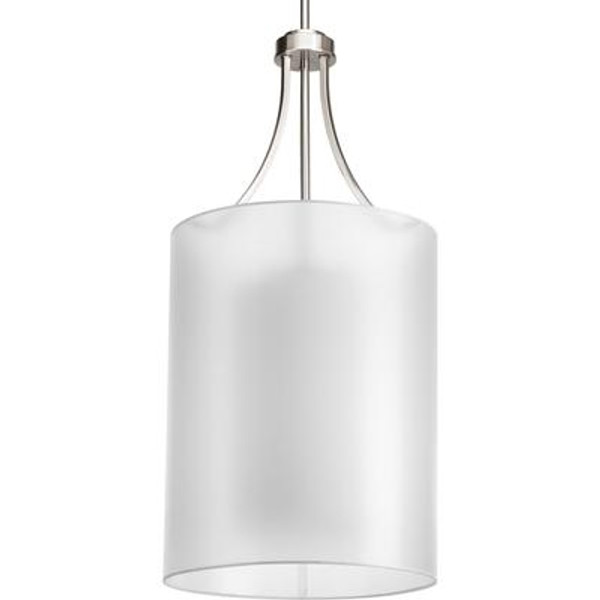 Invite Collection 2-light Brushed Nickel Foyer Pendant