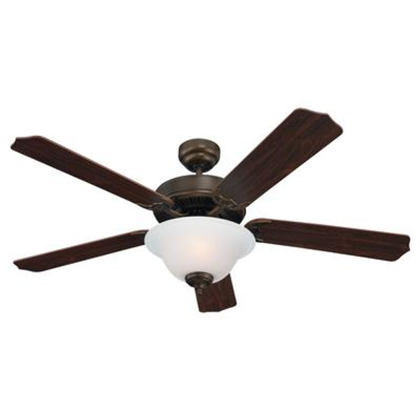 52 Inch Indoor Russet Bronze Fluorescent Ceiling Fan