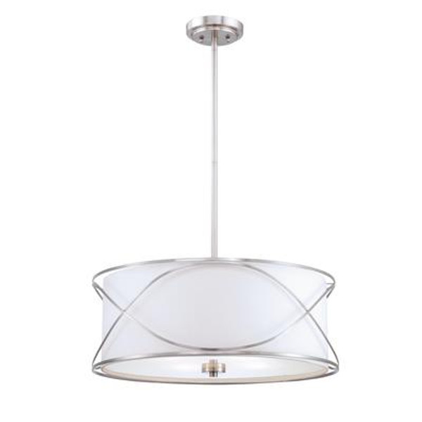Solo Collection 4 Light Brushed Nickel Pendant