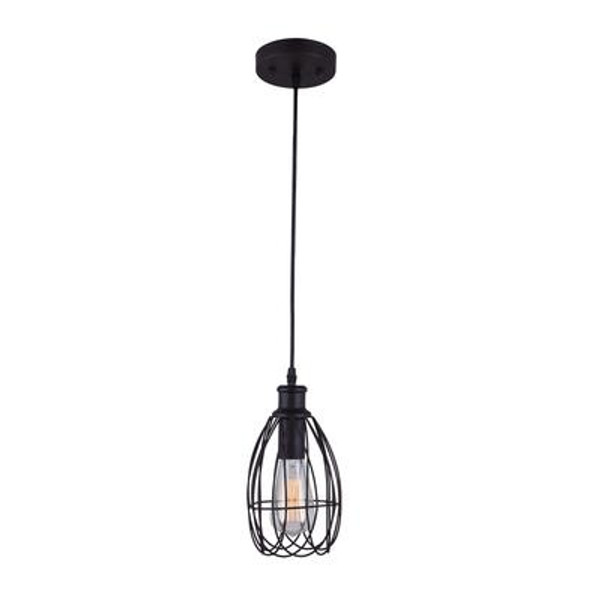 DOYAL 1 Light Oil Rubbed Bronze Pendant