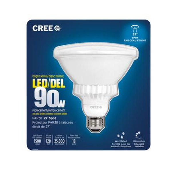 LED 27 PAR38 18W Bright White