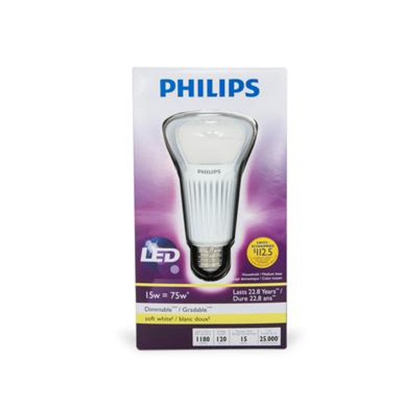 LED 15W = 75W A-Line (A19) Soft White (2700K) - Case of 4 Bulbs