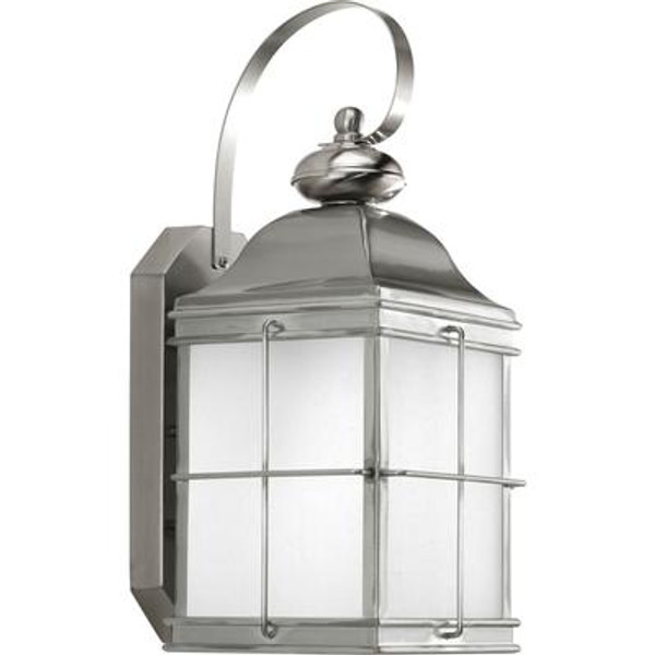 Promise Collection 1 Light Stainless Steel Wall Lantern