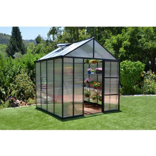 Palram 8 Feet X 8 Feet Glory Heavy Duty Greenhouse