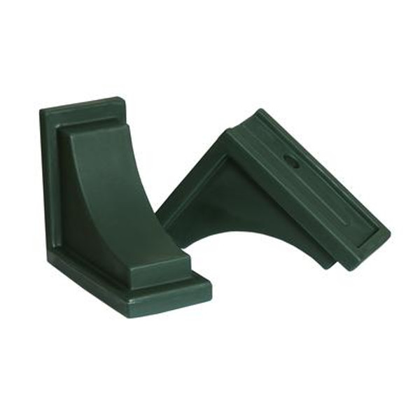 Nantucket Decorative Brackets Green - 2 Pack