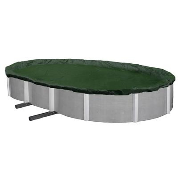 12-Year 16 Feet  x 25 Feet  Oval Above Ground Pool Winter Cover