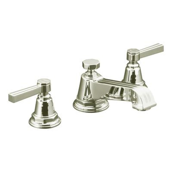 Pinstripe Widespread Lavatory Faucet In Vibrant Polished Nickel