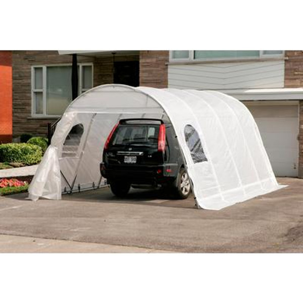 Car Shelter Jaguar 12 Feet x16 Feet  Clear Roof with Straps