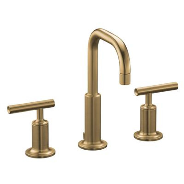 Purist Widespread Lavatory Faucet In Vibrant Brushed Bronze