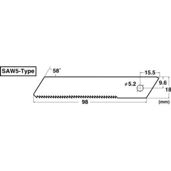 Heavy-Duty Saw Blade. Pack 1 Pc