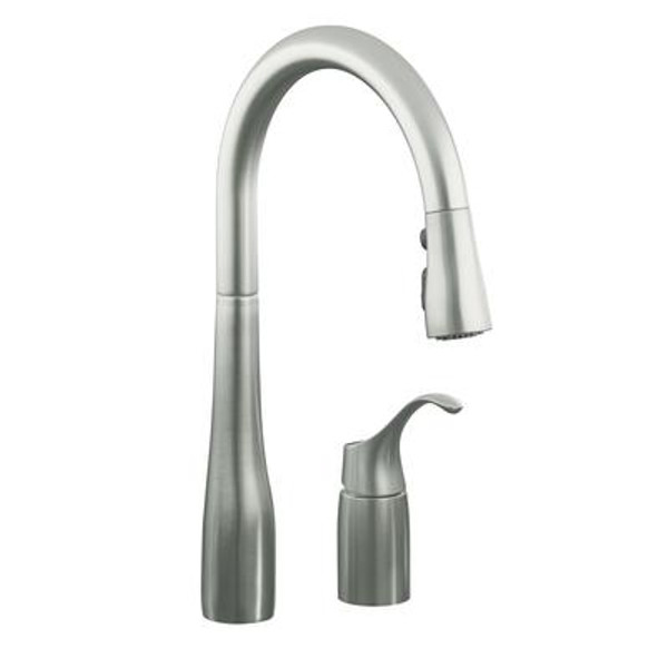 Simplice Pull-Down Kitchen Sink Faucet In Vibrant Stainless