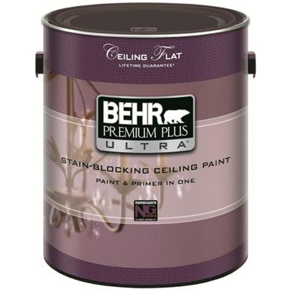 Behr Premium Plus Ultra Stain-Blocking Ceiling Paint; Paint & Primer In One
