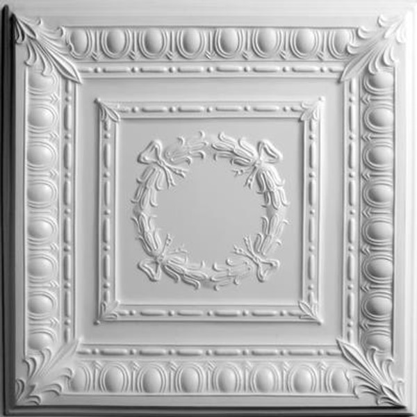 Empire White Ceiling Tile; 2 Feet x 2 Feet Lay-in or Glue up