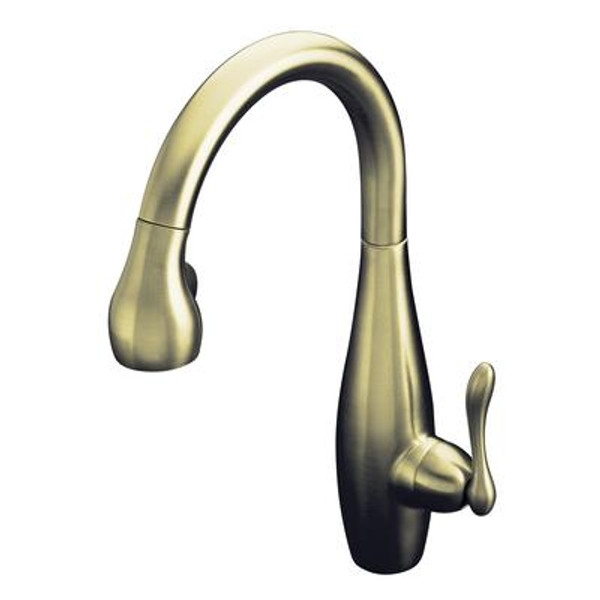 Clairette Kitchen Sink Faucet In Vibrant Brushed Nickel