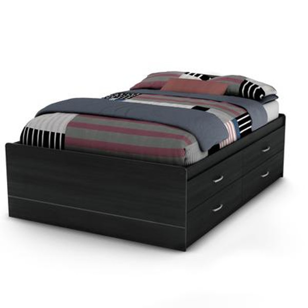 South Shore Full Captain's bed Black Onyx