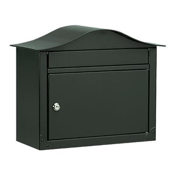 Lunada Locking Wall Mount Mailbox Black