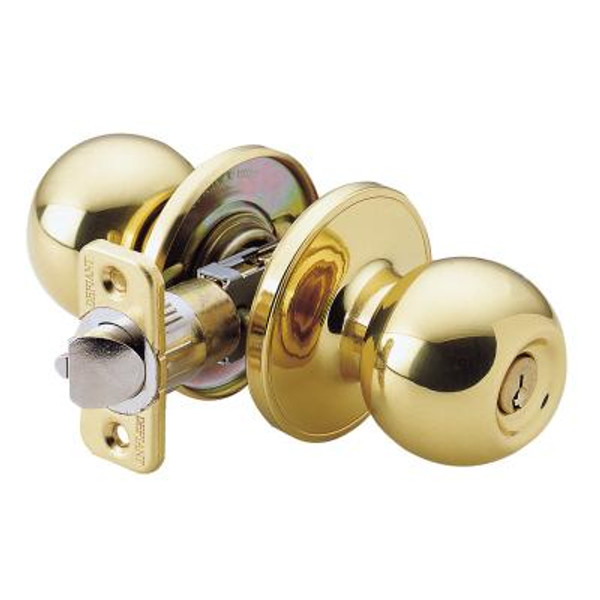 Polished Brass Ball Entry Knob