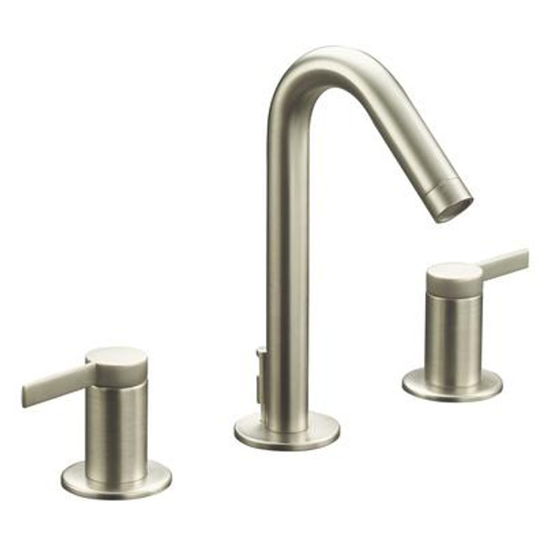 Stillness Widespread Lavatory Faucet In Vibrant Brushed Nickel