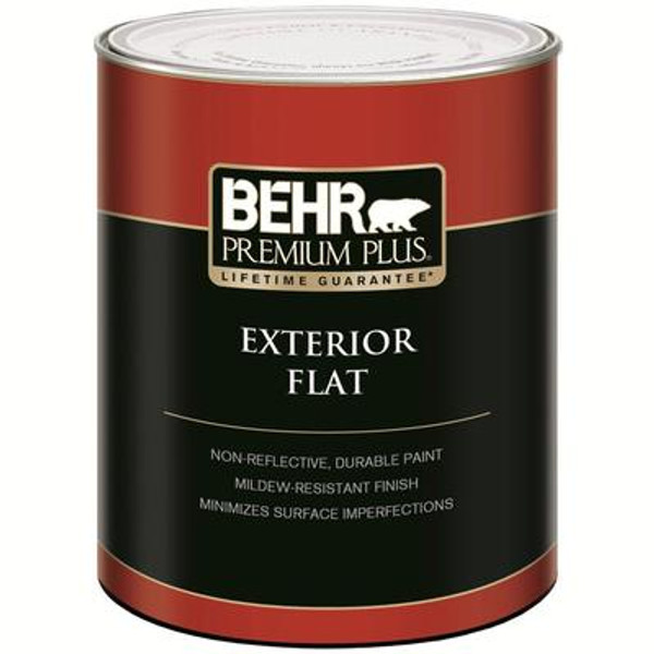 PREMIUM PLUS Exterior Flat Paint - Ultra Pure White; 946mL