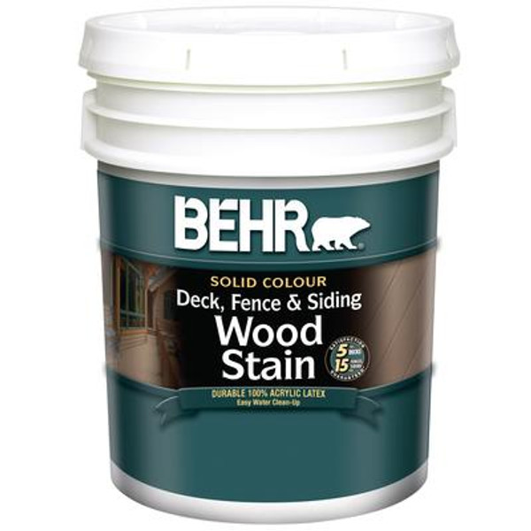 Solid Colour Deck; Fence & Siding Wood Stain; 17.1L