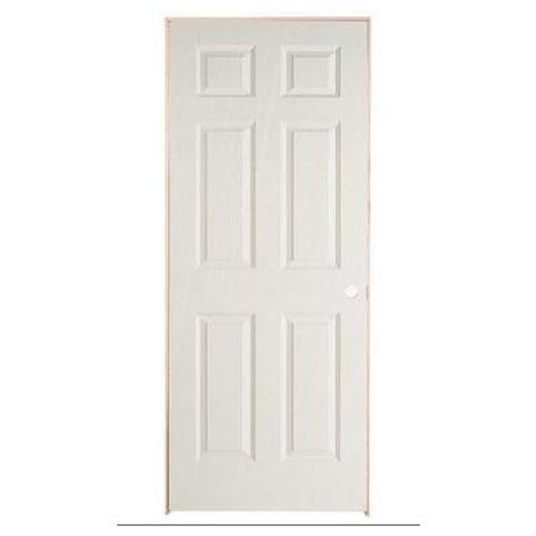 6 Panel Textured Pre-Hung Door 24in x 78in - LH