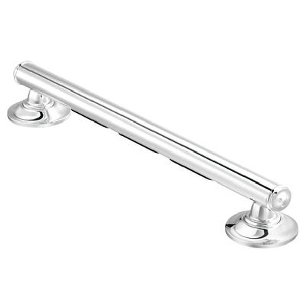 16 Inch Designer Elegance With Grip Pads Securemount Grab Bar In Chrome