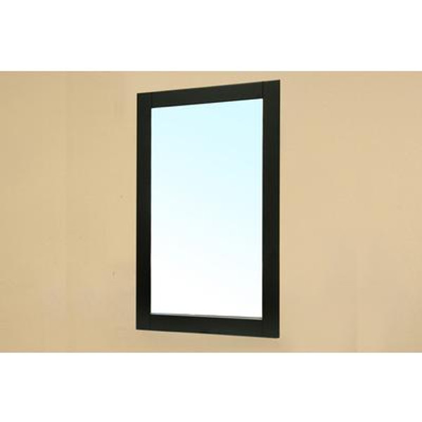 Clematis 36 In. L X 26 In. W Wall Mirror in Black