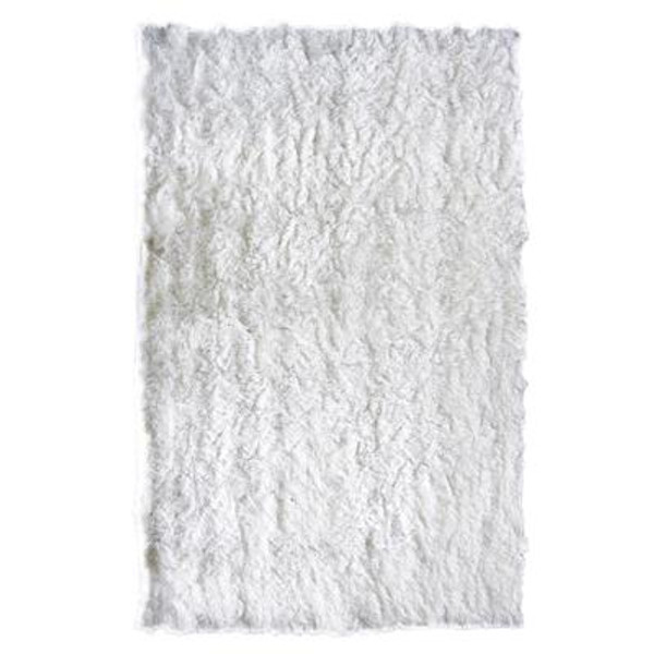 Silky White 9 Ft. x 12 Ft. Area Rug