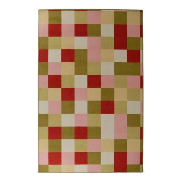 Designer Kids Scatter Patch Pink 8 Ft. x 10 Ft. Area Rug